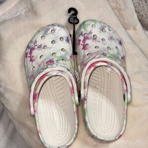 CROCS Pastel Tie-Dye Clogs